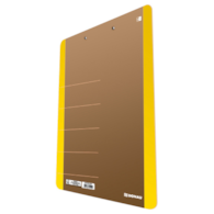 Clipboard DONAU Life, karton, A4, z klipsem, żółty
