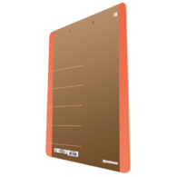 Clipboard DONAU Life, karton, A4, z klipsem, pomarańczowy