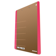 Clipboard DONAU Life, karton, A4, z klipsem, różowy