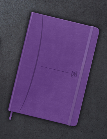 NOTATNIK OXFORD SIGNATURE A5 80K 90G KR FIOLETOWY