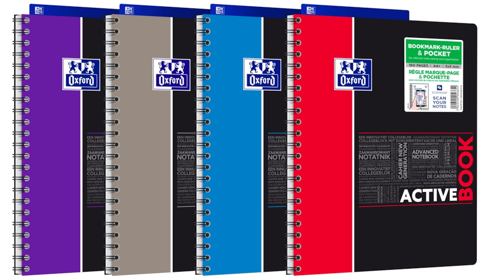KOŁONOTATNIK OXFORD STUDENT ACTIVEBOOK A4 (240X298) 80K KR PP