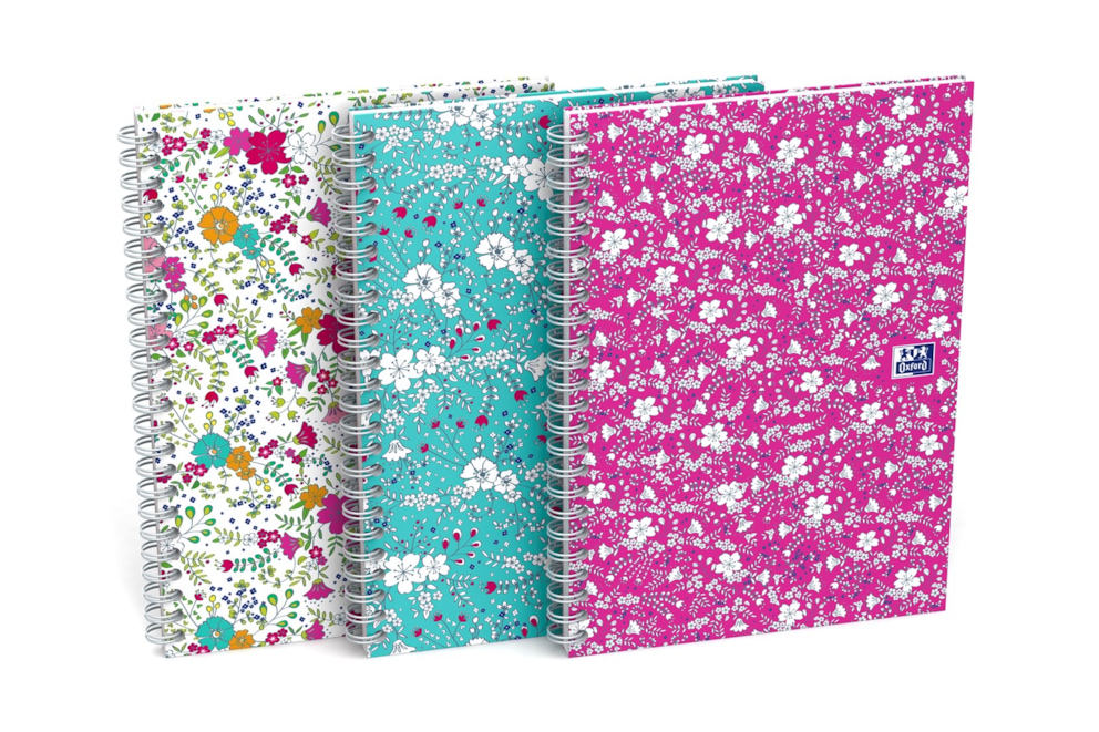 KOŁOZESZYT OXFORD FLORAL B5 60K 90G KR