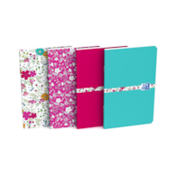 ZESZYT OXFORD FLORAL 90X140MM 30K 90G LI
