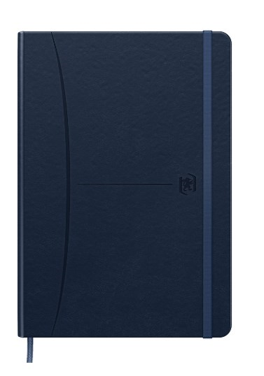 NOTATNIK OXFORD SIGNATURE A5 80K KRATKA Z TAGAMI NIEBIESKI