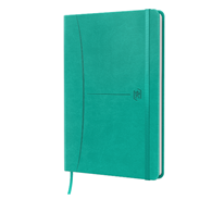 NOTATNIK OXFORD SIGNATURE A5 104K KROPKI Z TAGAMI TURKUSOWY
