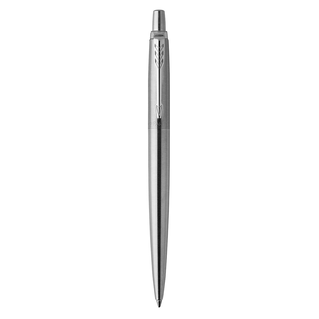 Parker Jotter długopis żelowy Stainless Steel CT, stal szlachetna z chromowanymi wykończeniami, końcówka medium, czarny tusz żelowy, opakowanie prezentowe