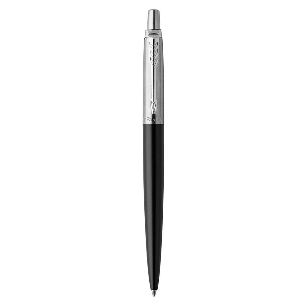 Parker Jotter długopis żelowy Bond Street Black CT, czarny z chromowanymi wykończeniami, końcówka medium, czarny tusz żelowy, opakowanie prezentowe