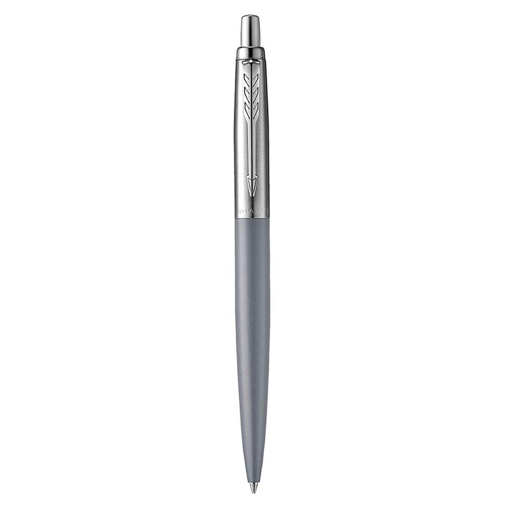 Parker Jotter XL długopis Alexandra Matte Grey CT, matowo popielaty z chromowanymi wykończeniami, końcówka medium, niebieski tusz, opakowanie prezentowe