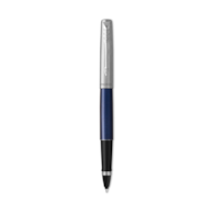 Parker Jotter pióro kulkowe Royal Blue CT, czarne z chromowanymi wykończeniami, końcówka fine, czarny atrament, opakowanie prezentowe