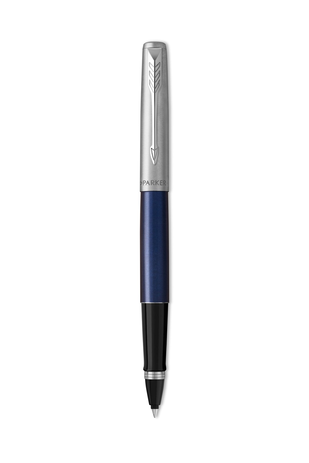 Parker Jotter pióro kulkowe Royal Blue CT, czarne z chromowanymi wykończeniami, końcówka fine, czarny atrament, opakowanie prezentowe