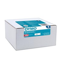 DYMO D1 oryginalne etykiety, rolka 9 mm x 7 m, czarny nadruk na białym, samoprzylepne etykiety do drukarek etykiet LabelManager, 10 szt.