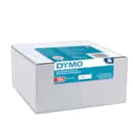 DYMO D1 oryginalne etykiety, czarny nadruk na białym, 12 mm x 7 m, samoprzylepne etykiety do drukarek etykiet LabelManager, 10 szt.