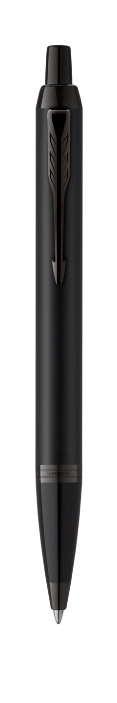 PARKER IM długopis Achromatic Black, matowo czarny, końcówka medium, niebieski tusz, opakowanie prezentowe