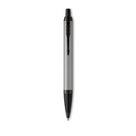 PARKER IM długopis Achromatic Grey, matowo czarny, końcówka medium, niebieski tusz, opakowanie prezentowe
