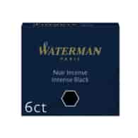 WATERMAN NABOJE INTERNATIONAL (6 szt) CZARNY