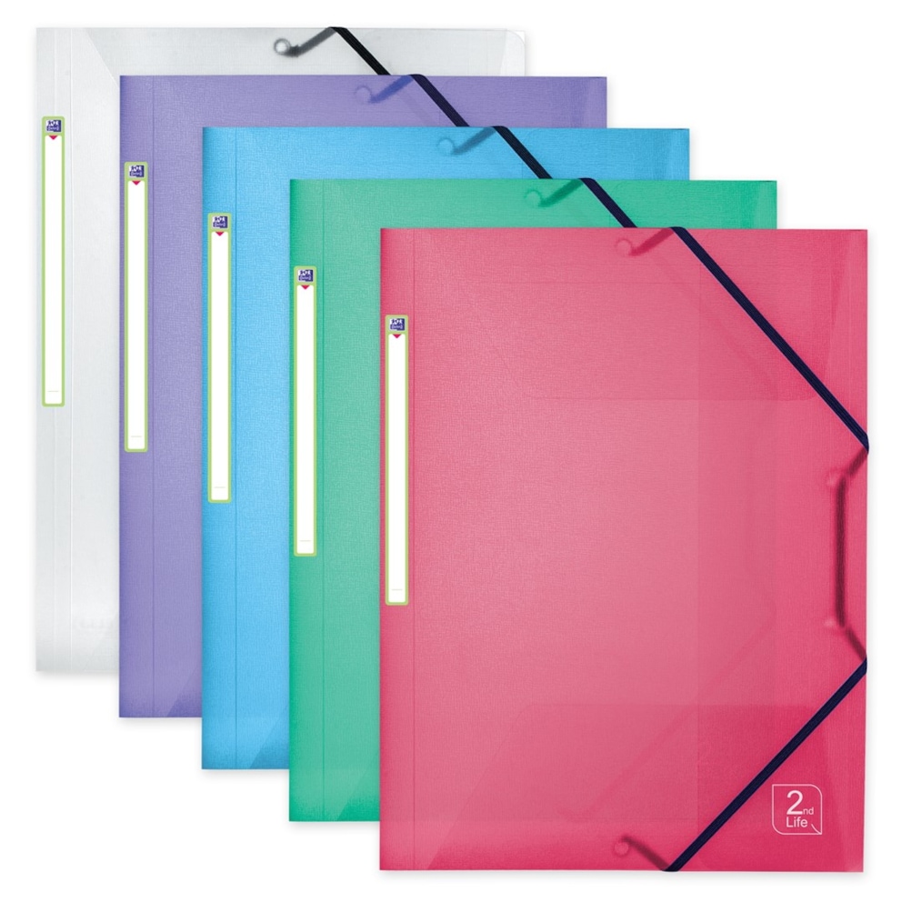 TECZKA OXFORD 2LIFE Z GUMKĄ, WĄSKA A4, PP