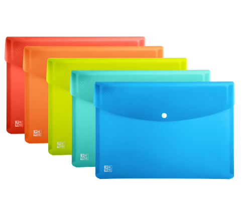 TECZKA KOPERTOWA OXFORD URBAN A5 PP PRZEJRZYSTY MIX