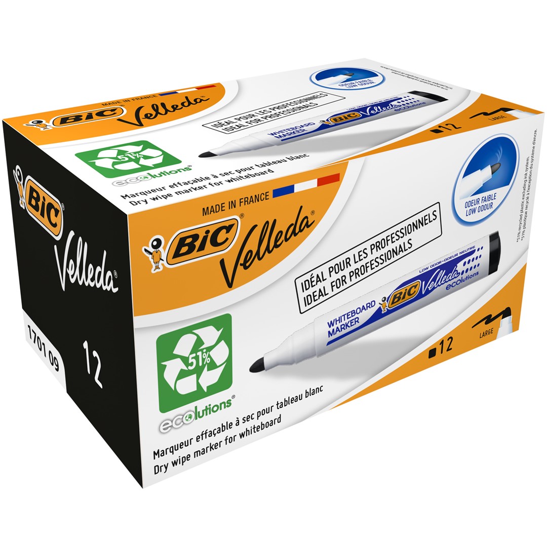 BIC Velleda ECOlutions 1701 Marker suchościeralny czarny