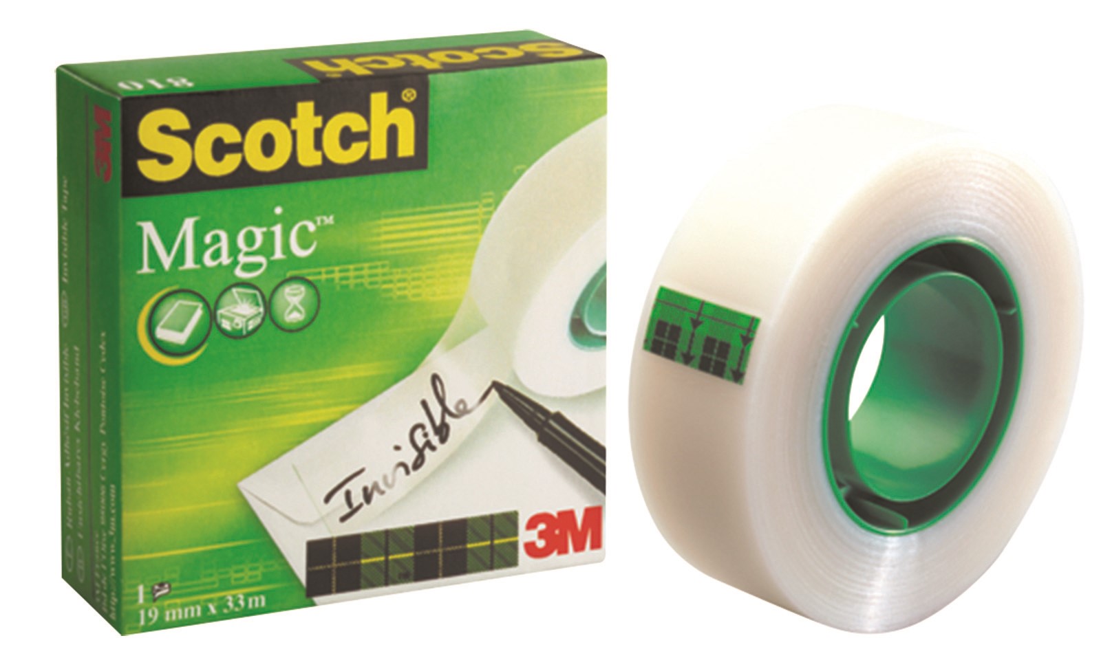 Taśma biurowa SCOTCH® Magic™ (810), matowa, 12mm, 33m