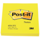 Bloczek samoprzylepny POST-IT® (654NY), 76x76mm, 1x100 kart., jaskrawy żółty