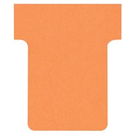 Karteczki T-Card Nobo, rozmiar 1,5, pomarańczowe 100 szt./opak.