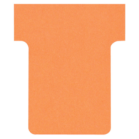 Karteczki T-Card Nobo, rozmiar 1,5, pomarańczowe 100 szt./opak.