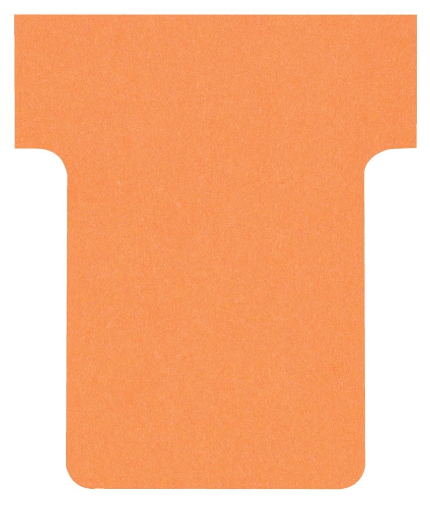 Karteczki T-Card Nobo, rozmiar 1,5, pomarańczowe 100 szt./opak.