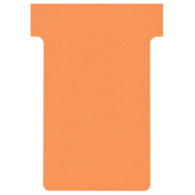 Karteczki T-Card Nobo, rozmiar 2, pomarańczowe 100 szt./opak.