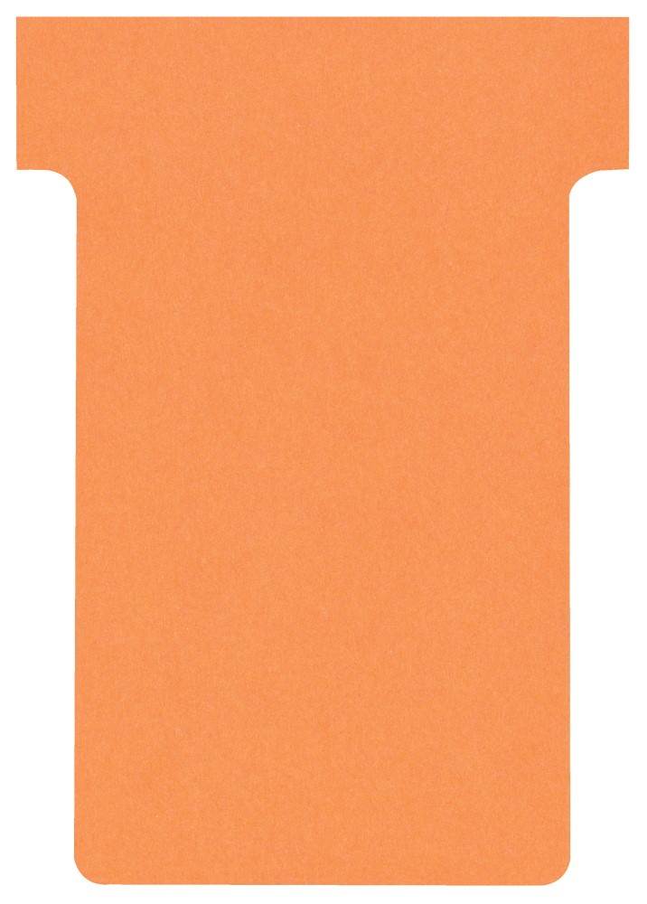 Karteczki T-Card Nobo, rozmiar 2, pomarańczowe 100 szt./opak.