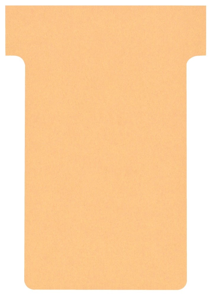 Karteczki T-Card Nobo, rozmiar 2, beżowe 100 szt./opak.