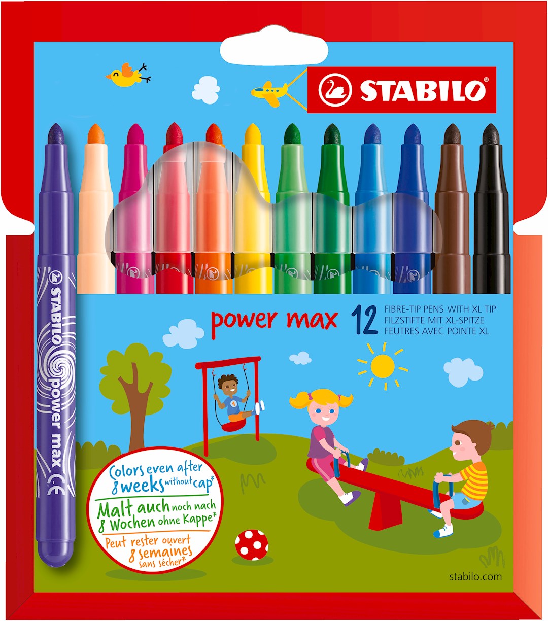 Flamaster STABILO Power Max etui kartonowe 12 szt.