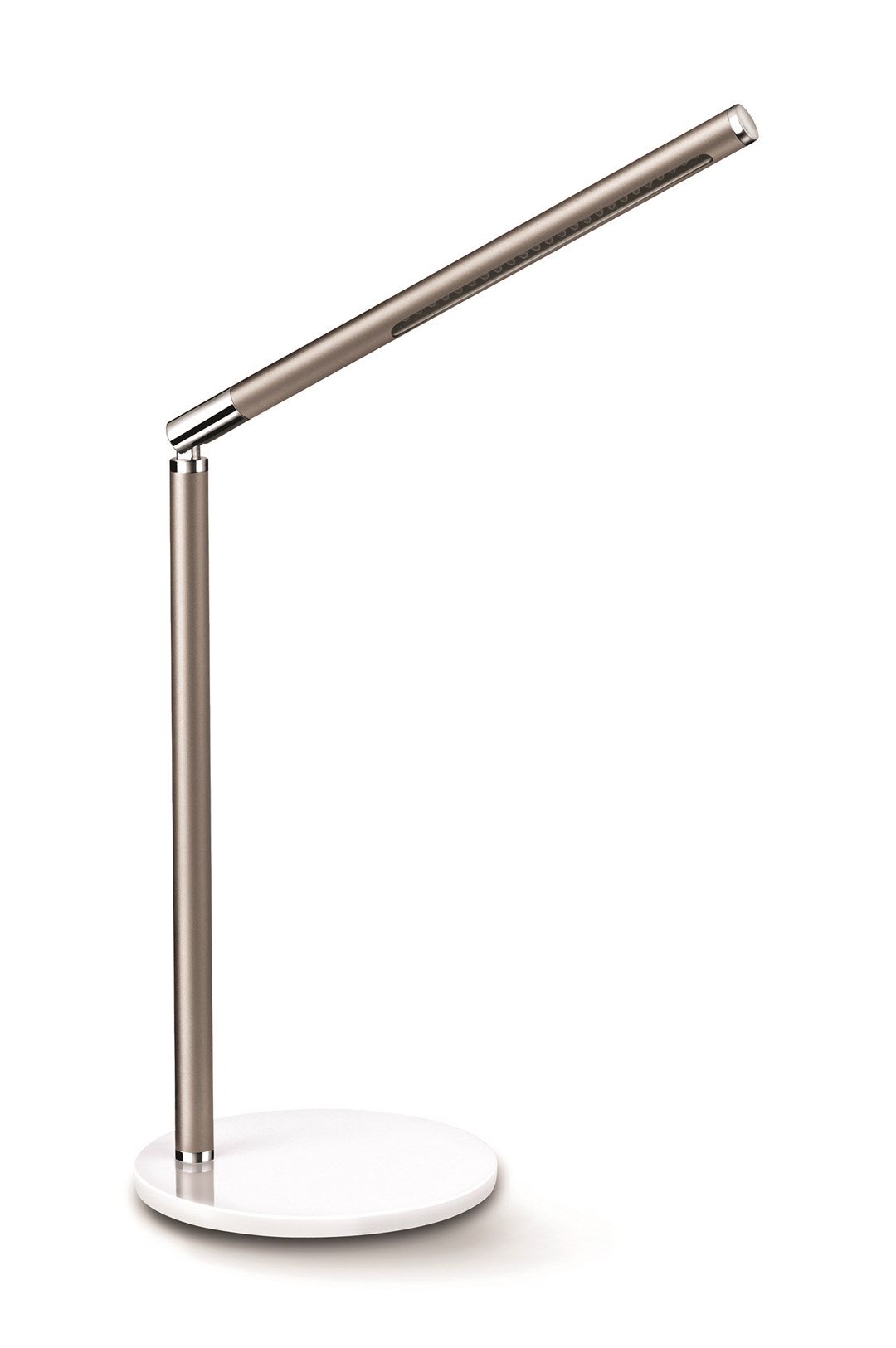Lampka na biurko CEP CLED-100, 3W, ze ściemniaczem, beżowo-biała
