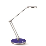 Lampka na biurko CEP CLED-400, 7,5W, ze ściemniaczem, srebrno-niebieska
