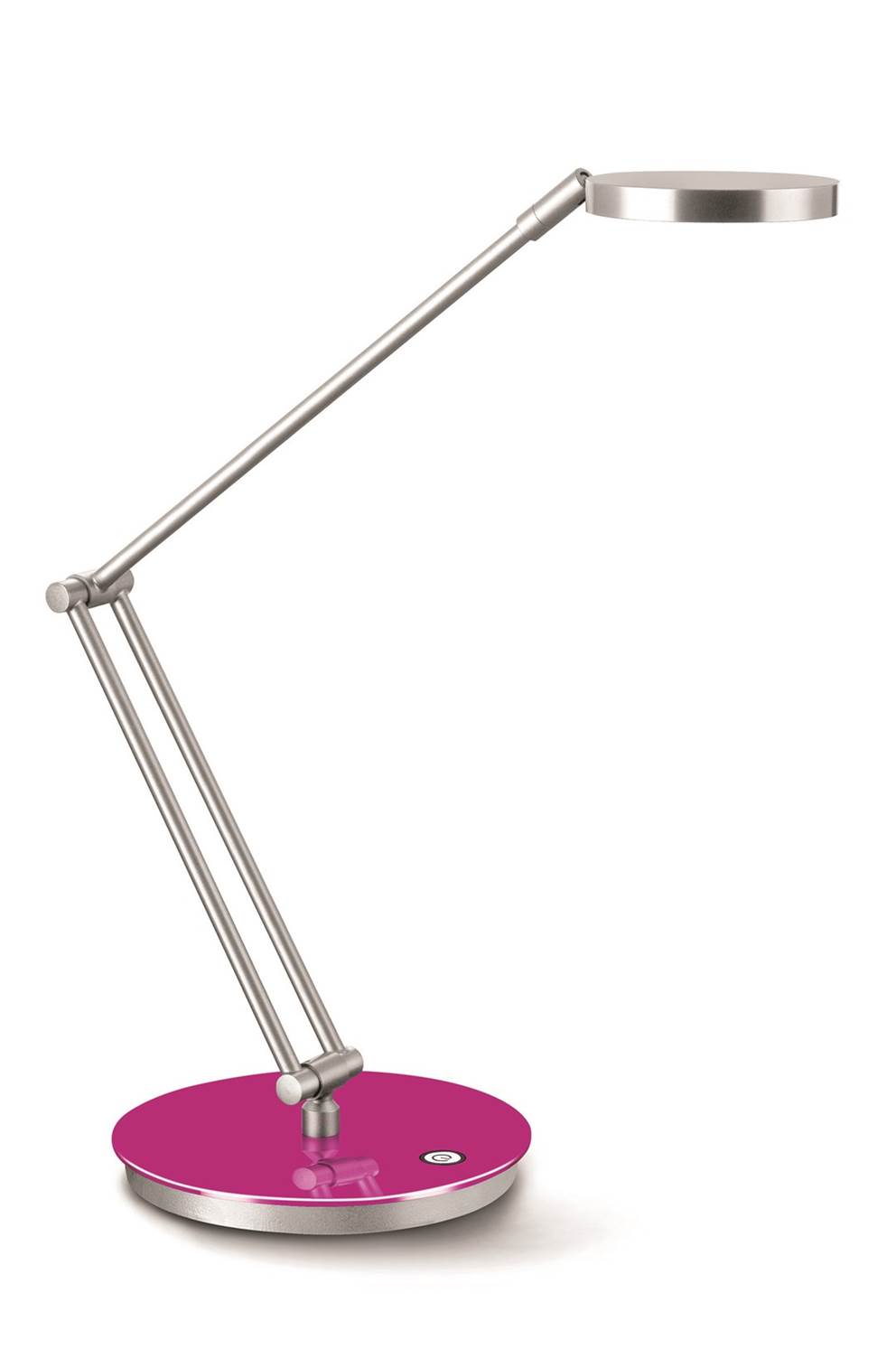 Lampka na biurko CEP CLED-400, 7,5W, ze ściemniaczem, srebrno-różowa