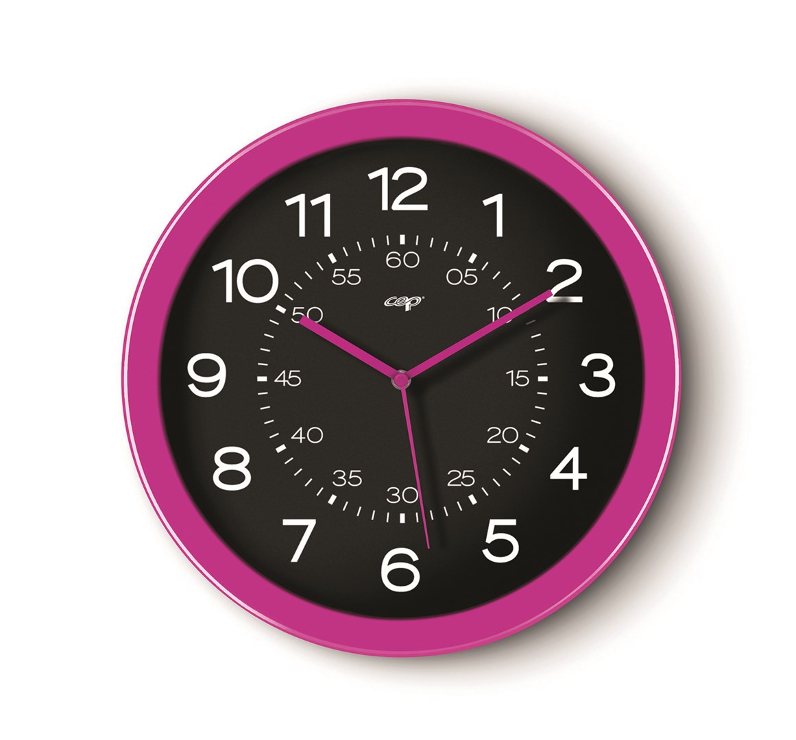 Zegar ścienny CEP Pro Gloss, 30cm, różowy