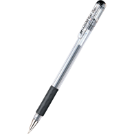 długopis żelowy z gumowym uchwytem Hybrid Gel Grip, na wkłady wymienne KF6, nasadka czarny Pentel
