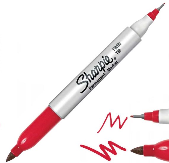Sharpie Twin Tip czerwony