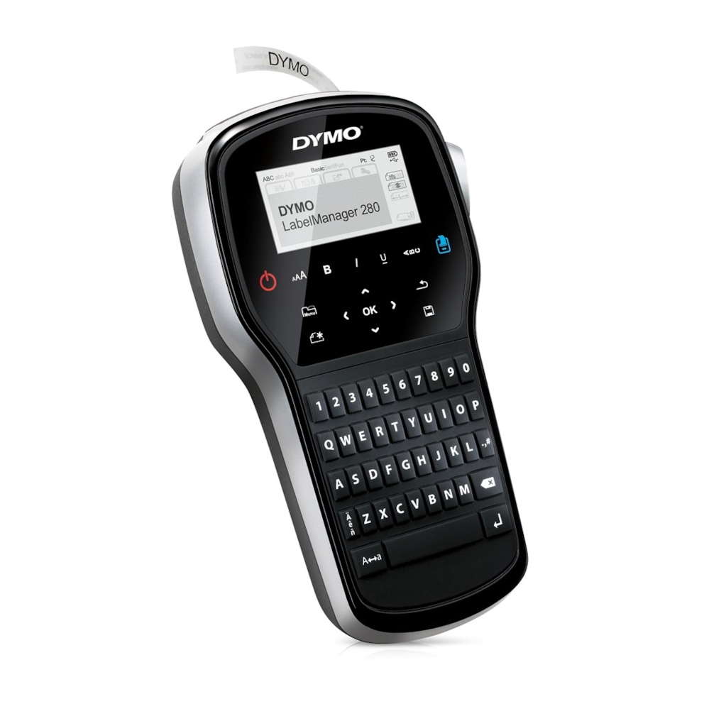 DYMO LabelManager 280, klawiatura QWERTY