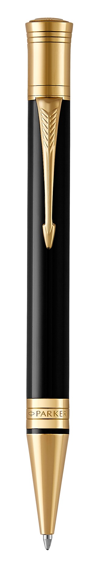 Parker Duofold długopis | Classic Black GT | medium | czarny wkład | opakowanie prezentowe premium