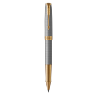 PARKER Sonnet  pióro kulkowe Premium Chiselled Silver GT, grawerowany w srebrnej bazie wzór „ciselé”, końcówka fine, opakowanie prezentowe