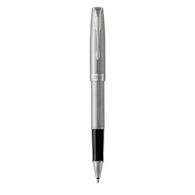 PARKER Sonnet pióro kulkowe Stainless Steel CT, stal szlachetna ze złotymi wykończeniami, końcówka fine, czarny atrament, opakowanie prezentowe