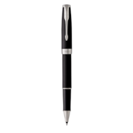 PARKER Sonnet pióro kulkowe Matte Black CT, matowo czarne wykończeniami pokrytymi palladem, końcówka fine, opakowanie prezentowe