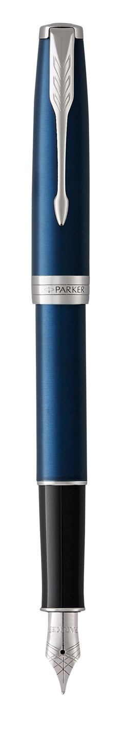 PARKER Sonnet pióro wieczne Subtle Blue CT, subtelny niebieski werniks z wykończeniami z palladu, stalówka medium, opakowanie prezentowe