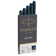 PARKER QUINK długie naboje do pióra wiecznego, granatowe, 5 szt.