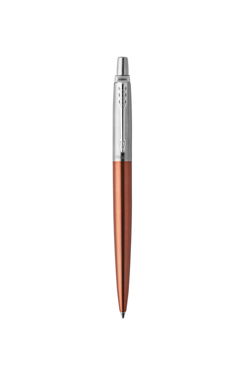 Parker Jotter długopis Chelsea Orange, pomarańczowy, końcówka medium, niebieski tusz, opakowanie prezentowe