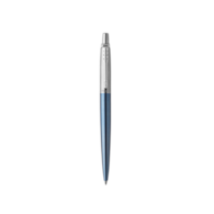 Parker Jotter długopis Waterloo Blue, niebieski, końcówka medium, niebieski tusz, opakowanie prezentowe