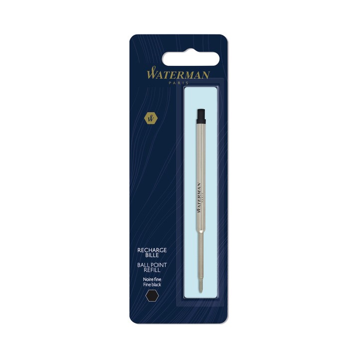 WATERMAN WKŁADY DO DŁUGOPISÓW STANDARD CZARNE (F) BL