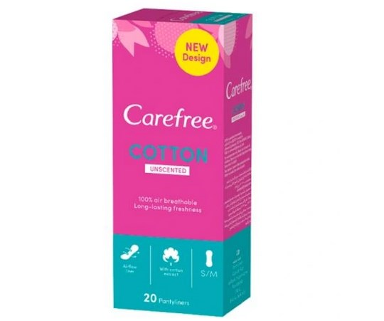 Wkładki higieniczne Carefree Normal  Cotton 20sz