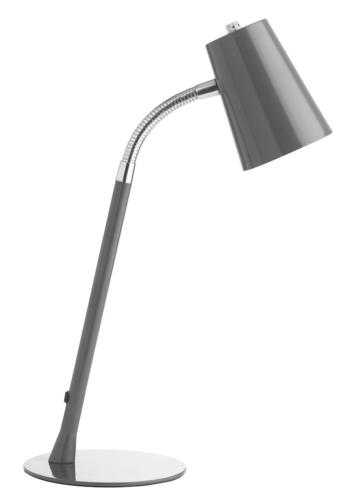 LAMPA BIURKOWA UNILUX FLEXIO 2.0 LED, METALICZNY SZARY