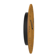 ZEGAR UNILUX PALMA BAMBOO CZARNY/DREWNO